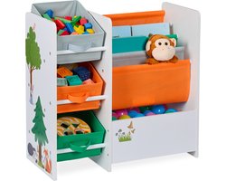 kinderkast - speelgoedkast - kinderkamer kast - 64 x 64 x 30 cm - wit