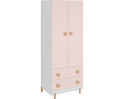 Kinderkledingkast Vaarentaa 156x60x41 cm roze [en.casa]