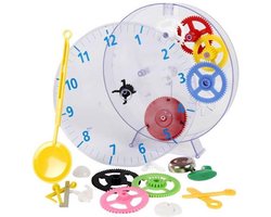 Kinderklok Bouwpakket Mechanisch "mijn eerste klok" -  20cm - Techno Line - Transparant