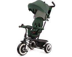 Kinderkraft ASTON Driewieler - Voor 9 Maanden tot 5 Jaar - Draaibare Zitting, Verstelbare Duwstang, Lekvrije Wielen en Veiligheidsgordels - Groen