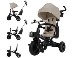 Kinderkraft AVEO 2 PLUS Driewieler 6-in-1 – Vanaf 9 Maanden tot 5 Jaar – Verstelbare Zitting & Duwstang – Met Zonnekap UPF50+, Beige