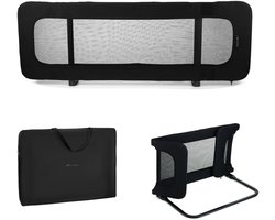 Kinderkraft GUARD & DREAM Bedhekje – Opvouwbaar en Universeel – Voor 18 maanden tot 5 jaar – Inclusief Reistas – Zwart