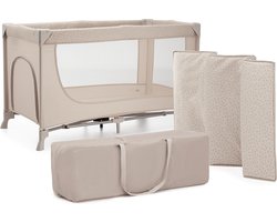 Kinderkraft JOY 2 - Reisbed 2-in-1 - Voor baby's tot 15 kg - Snel en eenvoudig inklapbaar - Beige