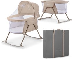 Kinderkraft LOVI Kinderbedje 3-in-1 - Met klamboe en matras - Beige