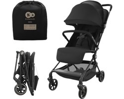 Kinderkraft NEBO - Buggy - Lichtgewicht - Handbagageformaat - Met Draagtas - Zwart