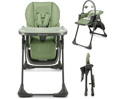Kinderkraft TUMMIE Kinderstoel - 2-in-1 met wipstoel - Inklapbaar - Groen