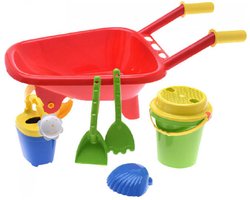 Kinderkruiwagen met tuinaccessoires Rood