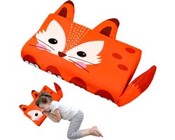 Kinderkussen van traagschuim, wiegkussen, kussenhoes inbegrepen, kinderkussen, kindernapkussen, unisex voor jongens en meisjes (Fox)
