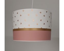 kinderlamp-babylamp- roze-goud-hartjes-babykamer- kinderkamer-hanglampen