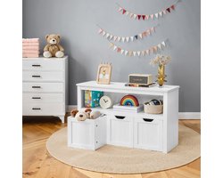 Kinderplank, speelgoedkast, opbergkast