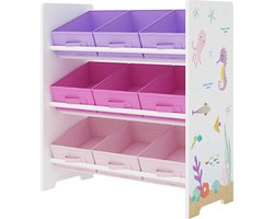 Kinderrek Boiro 59,5x62x29,5 cm oceaan motief [en.casa]
