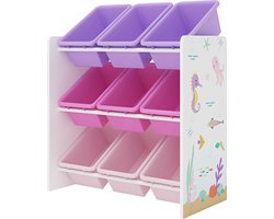 Kinderrek Muxía speelgoedkast 60x62x26,5 cm oceaan motief
