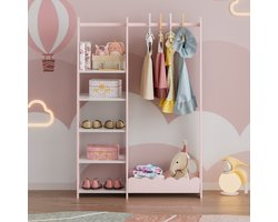 Kinderrek Vestnes 114x77x30 cm wit [en.casa]