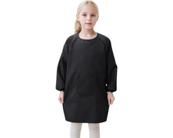 Kinderschort met zak - Schilderjas lange mouwen - Knutselen en schilderen - Waterafstotend polyester