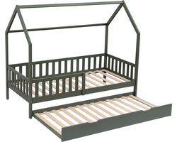 Kinderschuifbed 190x90cm groen MARCEAU