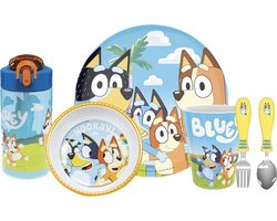 Kinderservies Set 6-Delig met Bord, Kom, Beker en Drinkfles