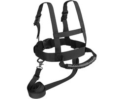 Kinderskidrager - Skidrager - ski accesoires - ski gadgets - Skidrager voor buitentraining - Skidrager met trekkoord - Polyester - Zwart