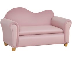 Kindersofa met Opbergruimte – Speelbank voor Kinderen 3-5 Jaar – Roze