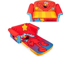Kindersofa - Slaapbank - Zitten en spelen - Openklapbaar ontwerp - 75 cm breed - Multicolor