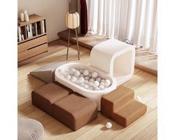 Kinderspeelgoed Zachte Foam Speelset met Ballenbak - Klimblokken voor Peuters en Baby's