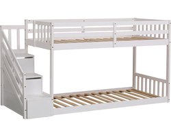 Kinderstapelbed 190x90cm wit CELESTINE