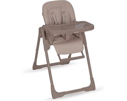 Kinderstoel Baby - Baby eetstoel - Samen eten - 2-in-1 met wipstoel - Inklapbaar - Beige Taupe