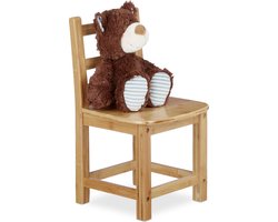 kinderstoel bamboe - voor peuter - zithoogte 26,5 cm - kinderkamer