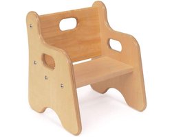 Kinderstoel Houten - Peuterstoel - Zelfstandig Zitten - Duurzaam Ontwerp - 65 Inch Zithoogte