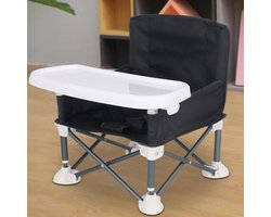 Kinderstoel - Multifunctionele Baby Eettafelstoel - Voedingsstoel - Opvouwbare Kinderstoel - Voor Baby's & Peuters - Met Opbergvak & Draagzak - Voor Thuis & Onderweg - Stevig & Compact