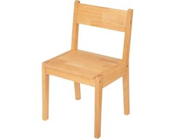 Kinderstoel Robin - Bureau stoel - Studie momenten - Rubberen hout structuur - 32 x 30 x 545 cm - Kurkeikenhout