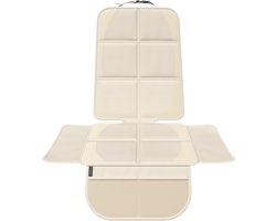 Kinderstoelonderlegger, Isofix stuurt losse leggers voor kinderbedjes, stoelbeschermer ter bescherming van je autostoelen (creme)