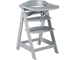 Kinderstoeltje voor Peuter - Kinderstoeltje Hout Peuter - Kinderstoeltje en Tafeltje - Kinderstoeltje voor Peuter Hout -Taupe/Mit Essbrett - 54D x 44,5B x 78,5H cm - 6,5 kg