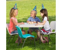 Kindertafel Lifetime Wit Opvouwbaar 61 x 53,5 x 61 cm Staal Plastic