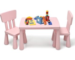 Kindertafel met 2 Stoelen voor Kinderen - Multifunctioneel en Veilig Kindermeubel in Diverse Kleuren