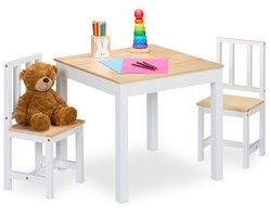 kindertafel met 2 stoeltjes - zithoogte: 27 cm - tot 40 kg