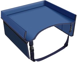 Kindertafel - Reistafel Organizer - Activiteiten Onderweg - Verstelbare Riemen - 32x20x20 cm - Blauw