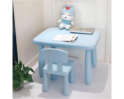 Kindertafel Stoel - Activiteitenmeubel - Spelen en Leren - Verstelbare Hoogte - 100 Kg Draagkracht - Transparant