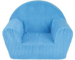 Kinderzetel Club-fauteuil herkomst Frankrijk voor kinderen - polyester overtrek - 52 x 33 x 42 cm - schuimen vulling - Blauw 712720 Kinderzetel