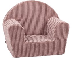 Kinderzetel Corduroy Roze Pink - Velvet - Kinderfauteuil Ribstof - Kinderbank Superzacht - Kindersofa - Kinder fauteuil Ribfluweel- Kinderzeteljes peuters - Kinder zetel - Kinderstoel - kinderfauteuils - Gomoor