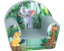 Kinderzetel Olifant Jungle - Kinderfauteuil - Kinderbank - Kindersofa - Kinder fauteuil - Kinderzeteljes peuters - Kinder zetel - Kinderstoel - kinderfauteuils - Speelgoed 1 jaar - Gomoor
