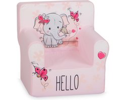 Kinderzetel Roze Olifant Peuterstoel - Kinderfauteuil - Kinderbank - Kindersofa - Kinder fauteuil - Kinderzeteljes peuters - Kinder zetel - Kinderstoel - kinderfauteuils - Speelgoed 1 jaar - Gomoor