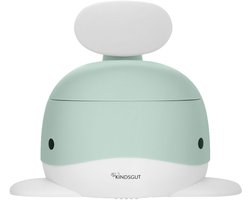 Kindsgut - WC potje peuter - Aquamarijn - Walvisdesign - Antislip & Uitneembare binnenkant - Plaspotje met deksel voor zindelijkheidstraining