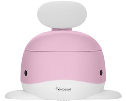 Kindsgut - WC potje peuter - Lichtroze - Walvisdesign - Antislip & Uitneembare binnenkant - Plaspotje met deksel voor zindelijkheidstraining