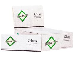 King Size Glazen Rolling Papers 24 Boekjes - Transparant Long Papers