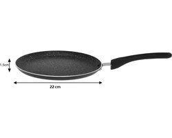 Kinghoff 1127 - Kleine pannenkoekenpan - Ø22 cm - Ook voor inductie