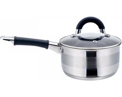Kinghoff 1256 - steelpan met deksel - Ø18 cm - rvs - 2,1 liter