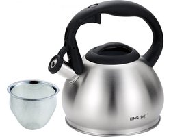 Kinghoff 1633 - Fluitketel - RVS - 1,2 liter - Kleine fluitketel
