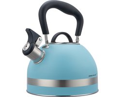 Kinghoff 1857 - Fluitketel met fluit - 1.8 liter - RVS - Blauw 12