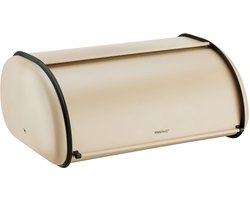 Kinghoff 1866 - Broodtrommel groot - RVS - Creme - Retro - 44 x 27 x 18,5 cm 1e