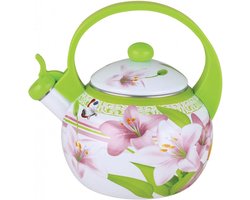 Kinghoff 3700 fluitketel - 2L - Emaille Groen- alle warmtebronnen